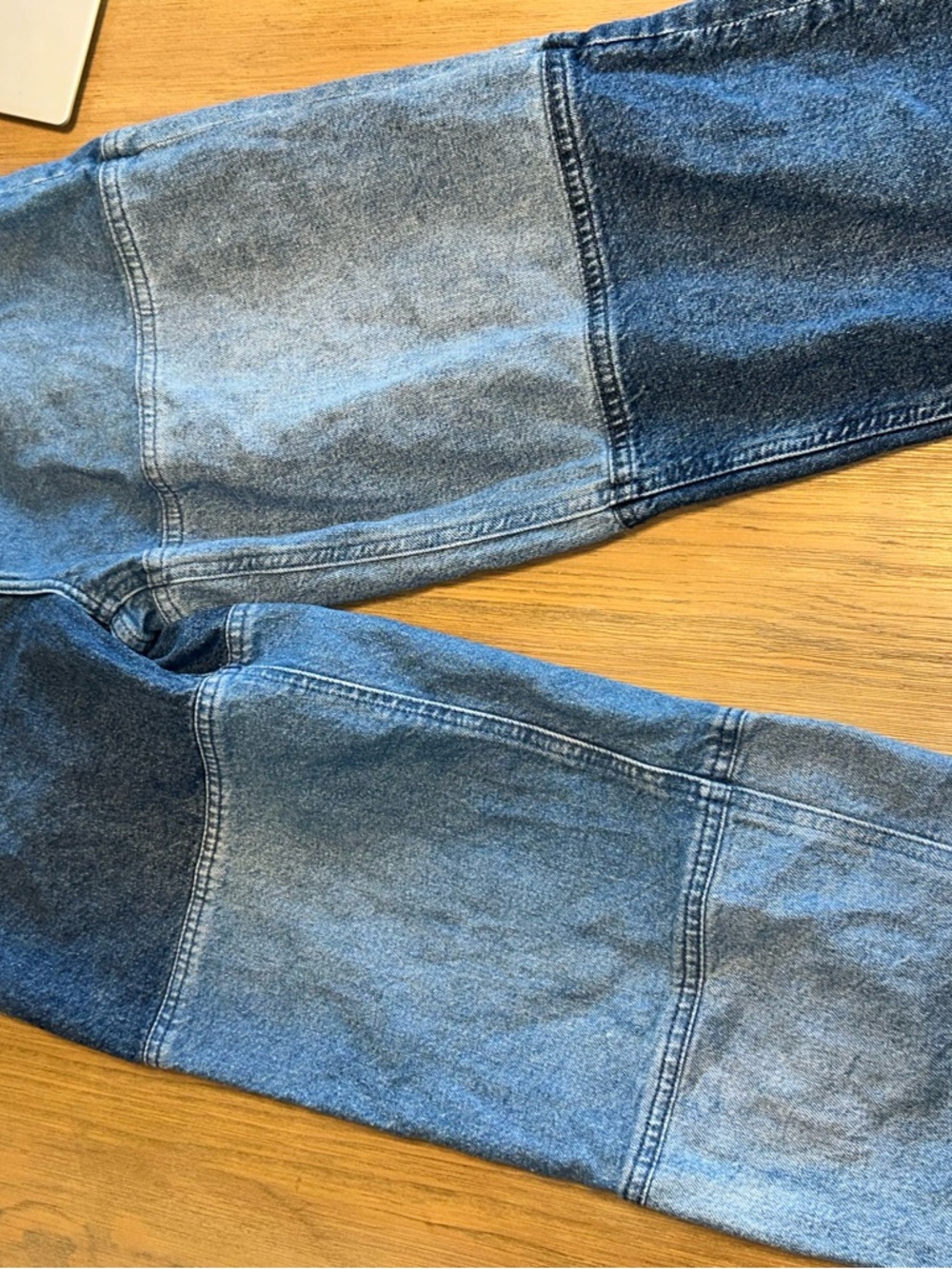 Divided Women's Patchwork Blue Denim Jeans - Picture 6 of 8